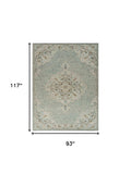 8' X 10' Blue Wool Hand Tufted Area Rug - Homeroots - Flyclothing LLC