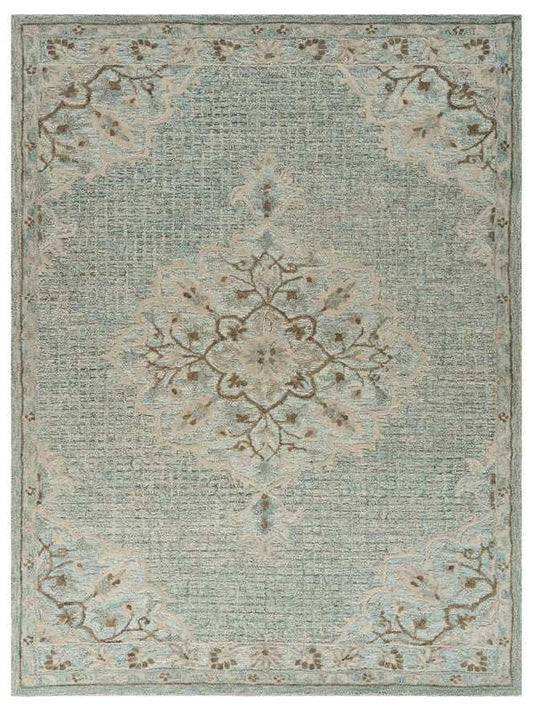 8' X 10' Blue Wool Hand Tufted Area Rug - Homeroots - Flyclothing LLC