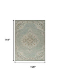 9' X 12' Blue Wool Hand Tufted Area Rug - Homeroots - Flyclothing LLC