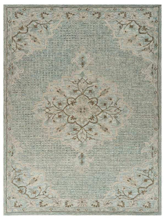 9' X 12' Blue Wool Hand Tufted Area Rug - Homeroots - Flyclothing LLC