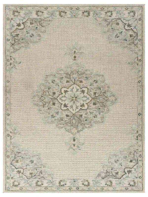 8' X 10' Ivory Wool Handmade Area Rug - Homeroots - Flyclothing LLC