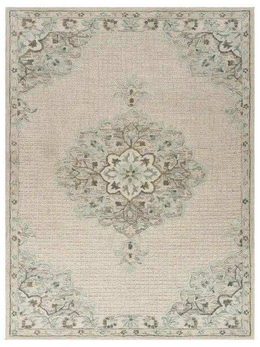 8' X 10' Ivory Wool Handmade Area Rug - Homeroots - Flyclothing LLC