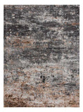 5' X 8' Gray And Orange Storm Area Rug - Homeroots - Flyclothing LLC
