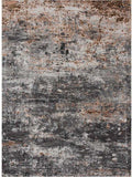 5' X 8' Gray And Orange Storm Area Rug - Homeroots - Flyclothing LLC