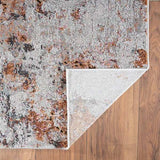 5' X 8' Brown and White Abstract Earth Area Rug - Homeroots - Flyclothing LLC