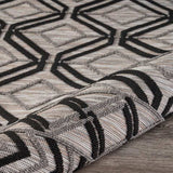 5' X 7' Black And Tan Indoor Outdoor Area Rug - Homeroots - Flyclothing LLC
