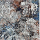 5' X 8' Gray Abstract Foliage Area Rug - Homeroots - Flyclothing LLC