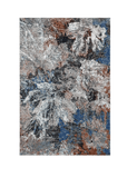 5' X 8' Gray Abstract Foliage Area Rug - Homeroots - Flyclothing LLC