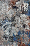 8' X 10' Gray Abstract Foliage Area Rug - Homeroots - Flyclothing LLC