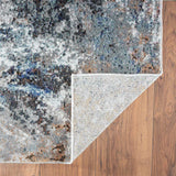 8' X 10' Gray Abstract Foliage Area Rug - Homeroots - Flyclothing LLC