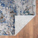 8' X 10' Blue and Gray Abstract Earth Area Rug - Homeroots - Flyclothing LLC