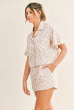 MABLE Polka Dot Collar Crop Top and Short Lounge Set - Trendsi - Flyclothing LLC