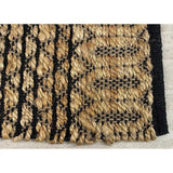5' X 7' Tan and Black Hand Woven Area Rug - Homeroots - Flyclothing LLC