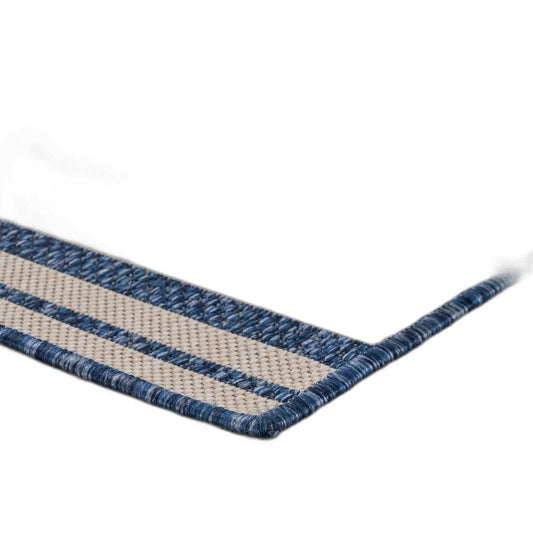 3' X 5' Blue And Gray Indoor Outdoor Area Rug - Homeroots - Flyclothing LLC