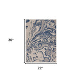 2' X 3' Blue And Gray Indoor Outdoor Area Rug - Homeroots - Flyclothing LLC