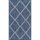 2' X 3' Blue And Gray Indoor Outdoor Area Rug - Homeroots - Flyclothing LLC