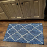 2' X 3' Blue And Gray Indoor Outdoor Area Rug - Homeroots - Flyclothing LLC