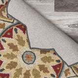 6' Red Round Wool Hand Tufted Area Rug - Homeroots - Flyclothing LLC