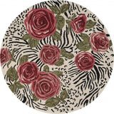 6' Rose Round Wool Hand Tufted Area Rug - Homeroots - Flyclothing LLC