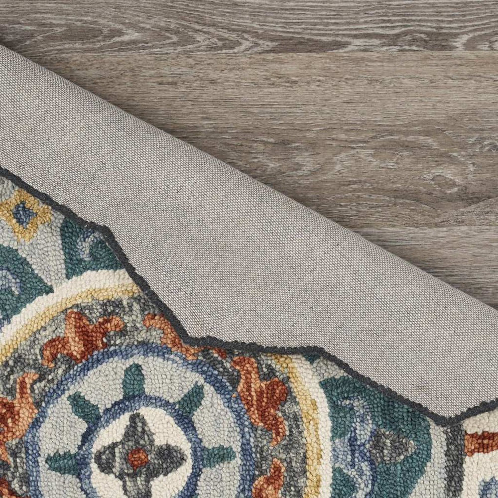 6' Green Round Wool Hand Tufted Area Rug - Homeroots - Flyclothing LLC