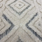 4' Round Cream Modern Geometric Area Rug - Homeroots - Flyclothing LLC