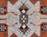 6' Round Terracotta Tribal Area Rug - Homeroots - Flyclothing LLC