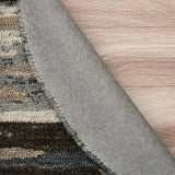 4' Round Brown and Gray Camouflage Area Rug - Homeroots - Flyclothing LLC