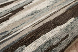 6' Gray And Brown Round Wool Hand Tufted Area Rug - Homeroots - Flyclothing LLC
