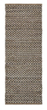 6' Natural and Gray Chevron Hand Woven Jute Runner Rug - Homeroots - Flyclothing LLC
