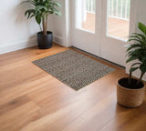 6' Natural and Gray Chevron Hand Woven Jute Runner Rug - Homeroots - Flyclothing LLC