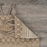 3' x 4' Tan Bohemian Tasseled Area Rug - Homeroots - Flyclothing LLC