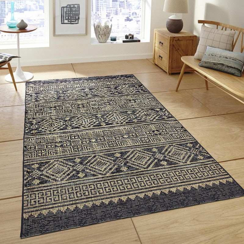 5' X 8' Brown And Black Indoor Outdoor Area Rug - Homeroots - Flyclothing LLC