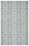 5' X 8' Blue And White Indoor Outdoor Area Rug - Homeroots - Flyclothing LLC