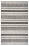 5' X 8' Gray And Black Indoor Outdoor Area Rug - Homeroots - Flyclothing LLC