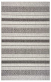 8' X 10' Gray And Black Indoor Outdoor Area Rug - Homeroots - Flyclothing LLC