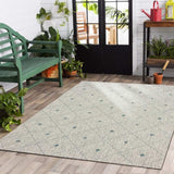 5' X 8' Blue And Gray Indoor Outdoor Area Rug - Homeroots - Flyclothing LLC