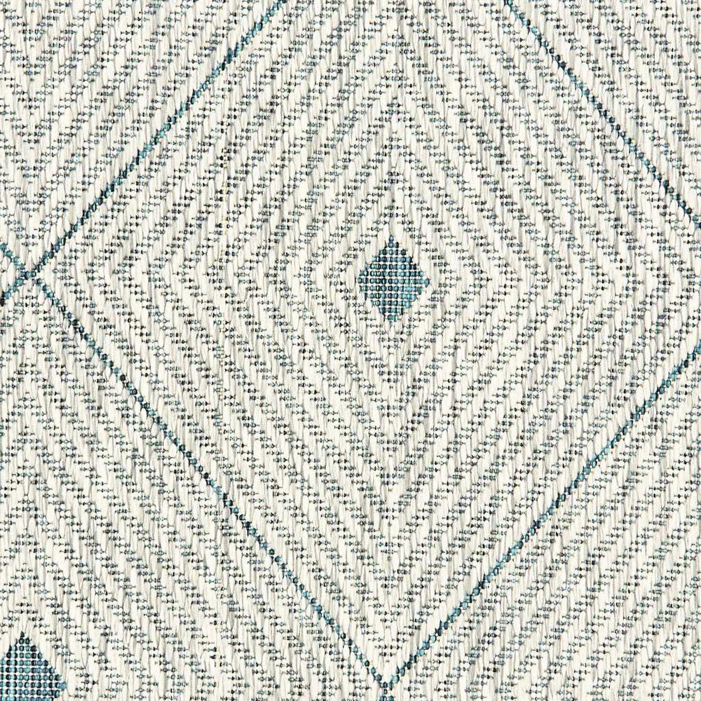 8' X 10' Blue And Gray Indoor Outdoor Area Rug - Homeroots - Flyclothing LLC