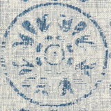 8' X 10' Blue And Gray Indoor Outdoor Area Rug - Homeroots - Flyclothing LLC