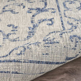 8' X 10' Blue And Gray Indoor Outdoor Area Rug - Homeroots - Flyclothing LLC