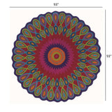 8' Pink Round Wool Hand Tufted Area Rug - Homeroots - Flyclothing LLC