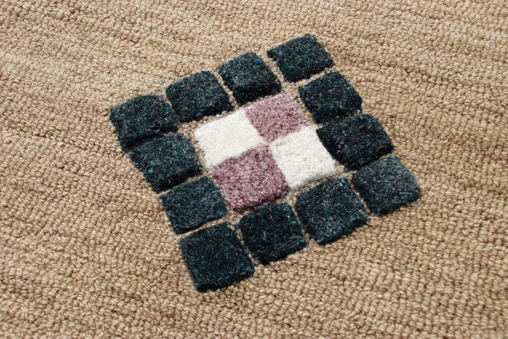 5' Taupe Round Wool Hand Hooked Handmade Area Rug - Homeroots - Flyclothing LLC