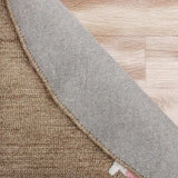 5' Taupe Round Wool Hand Hooked Handmade Area Rug - Homeroots - Flyclothing LLC