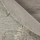 5' Gray Round Wool Hand Tufted Area Rug - Homeroots - Flyclothing LLC