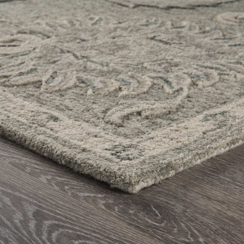 7' X 9' Gray Wool Hand Tufted Area Rug - Homeroots - Flyclothing LLC
