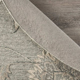7' Gray Round Wool Hand Tufted Area Rug - Homeroots - Flyclothing LLC