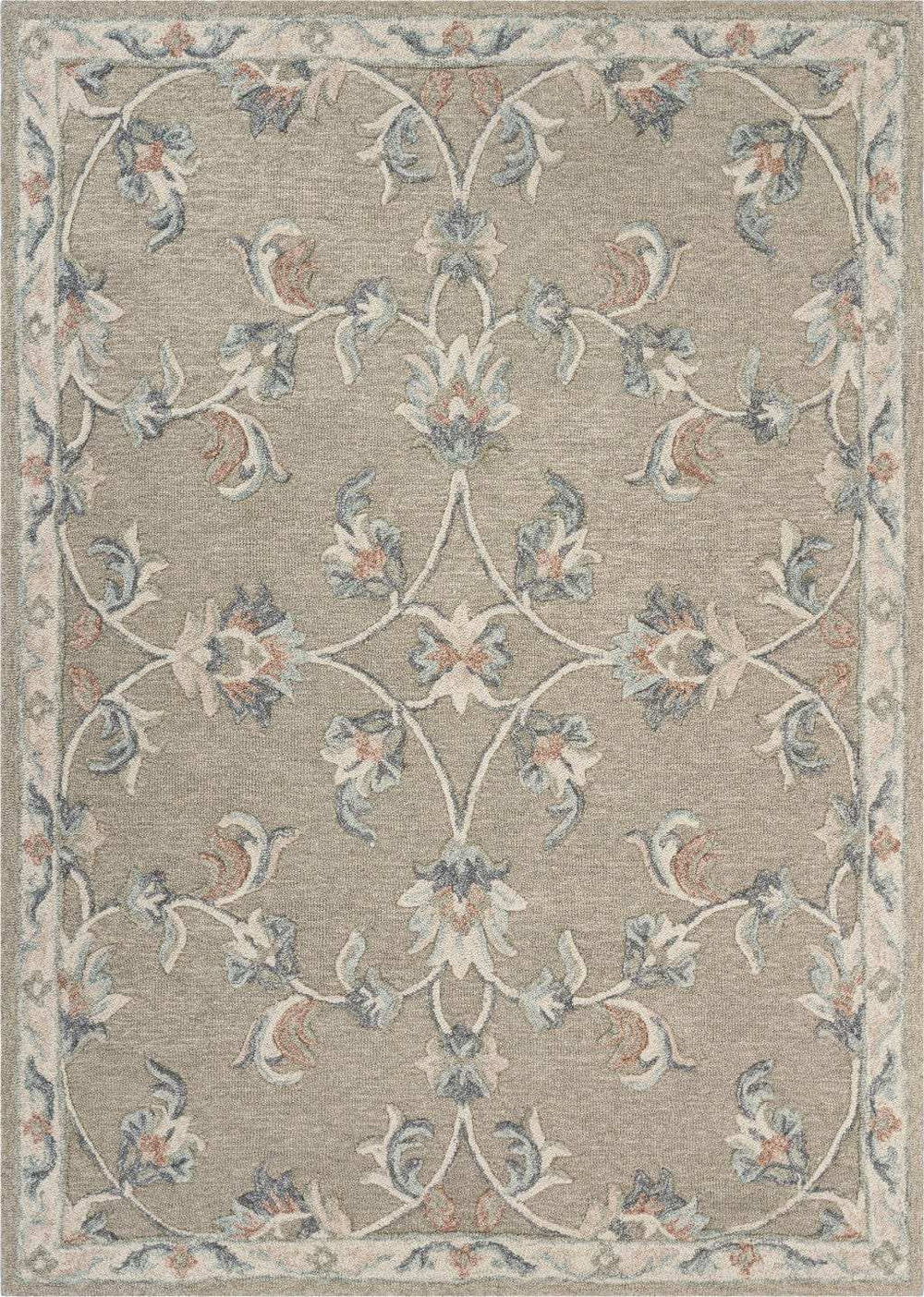 7' X 9' Gray Wool Hand Tufted Area Rug - Homeroots - Flyclothing LLC