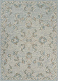 5' X 7' Blue And Ivory Wool Hand Tufted Area Rug - Homeroots - Flyclothing LLC