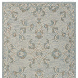 7' X 9' Blue And Ivory Wool Hand Tufted Area Rug - Homeroots - Flyclothing LLC