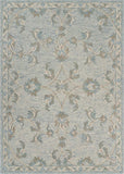 7' X 9' Blue And Ivory Wool Hand Tufted Area Rug - Homeroots - Flyclothing LLC
