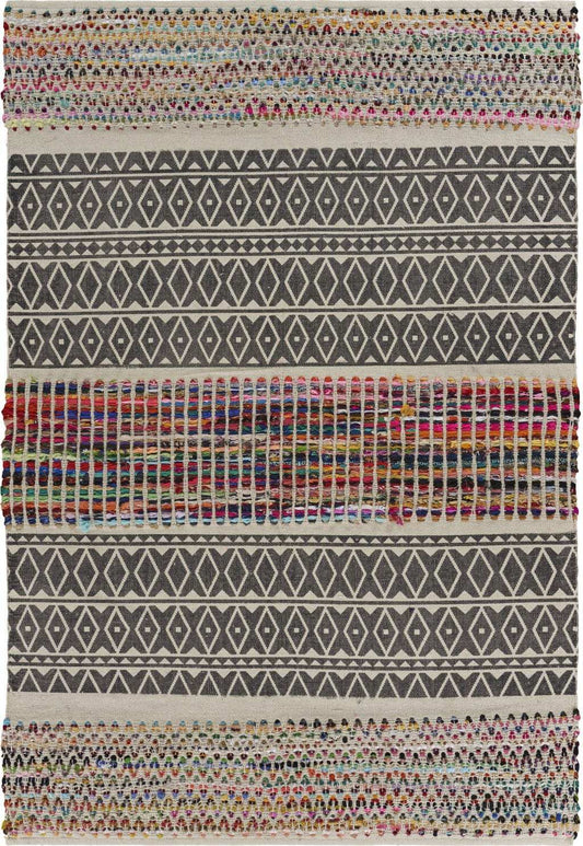3' x 5' Colorful Traditional Chindi Area Rug - Homeroots - Flyclothing LLC